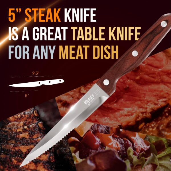 5 inch blade steak knives are great table knives