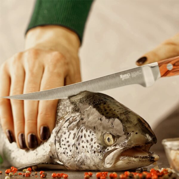 Fillet knife by Mama's Great salmon filleting