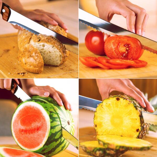 Long Bread Knife is good for cutting various food